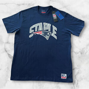 Bundle-New England Patriots Staples Brand Tshirt and New Era Brand Hat